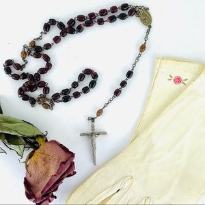 Rosary / Prayer Beads Necklace - Crucifix